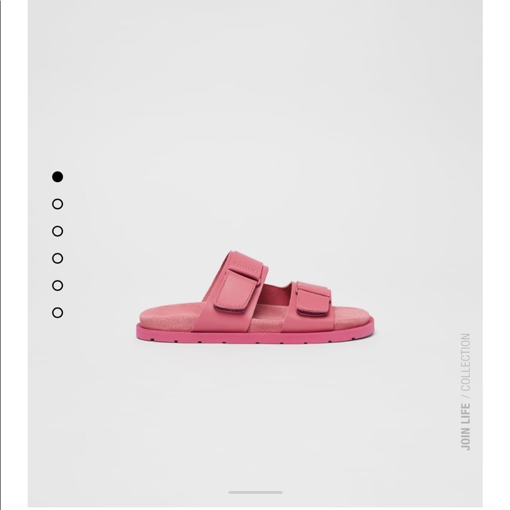 - Beautiful leather slide sandals